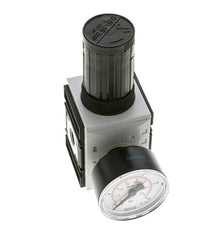 Regulador de presión de precisión para montaje de colector G1/4'' 2000l/min 0.5-16.0bar/7-232psi PA Futura 1