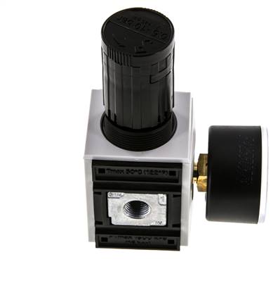 Regulador de presión de precisión G1/4'' 2000l/min 0.5-10.0bar/7-145psi PA Futura 1