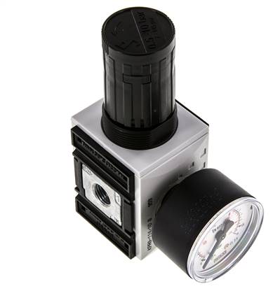 Regulador de presión de precisión G1/4'' 2000l/min 0.5-10.0bar/7-145psi PA Futura 1