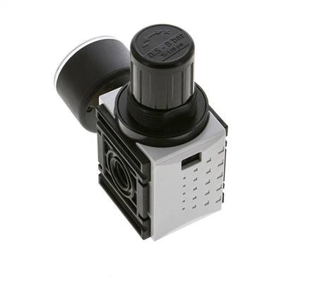 Regulador de presión para ensamblaje de colector G1/4'' 1000l/min 0.5-8.0bar/7-116psi PA 40 mm Manómetro Futura 0