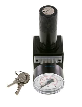 Regulador de presión G3/8'' 2100l/min 0,5-16,0bar/7-232psi Bloqueo de cilindro Multifix 1