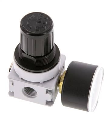 Regulador de presión G1/4'' 700l/min 0,2-6,0bar/3-87psi Manómetro de 40 mm Multifix 0