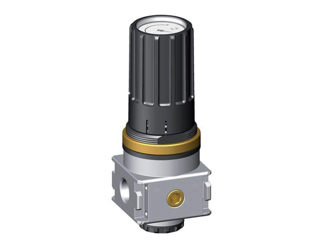 Regulador de presión para ensamblaje de colector G1/4''&1/8'' 1700l/min 0.5-10.0bar/7-145psi Fundición de zinc Multifix 0