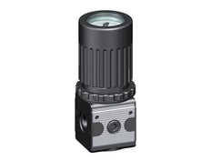 Regulador de presión G1/4'' 2100l/min 0.5-10.0bar/7-145psi Perilla de fundición de zinc con manómetro Multifix 1