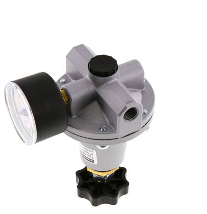 Regulador de presión de precisión G1/4'' 550l/min 0.0-1.0bar/0-14psi Fundición de zinc estándar 3