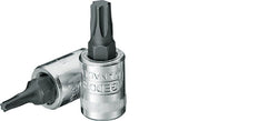 inserto de encaje rojo Gedore de 1/4" para tornillos Torx internos TX40