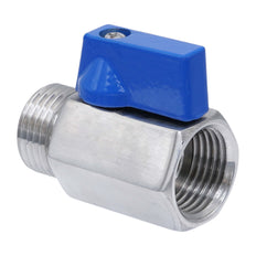 G 1'' M/F Válvula De Bola Mini De Acero Inoxidable 69 Bar PTFE - TamesonPRO 1113-100-MF