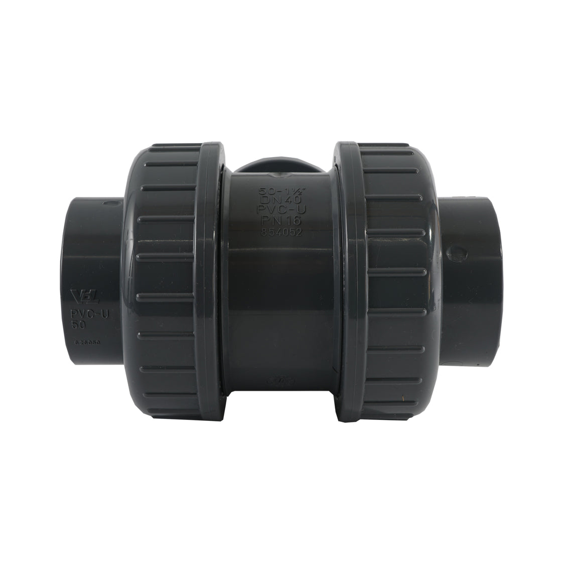 Válvula de bola neumática de PVC de 2 vías y 50 mm con muelle cerrado - VDL