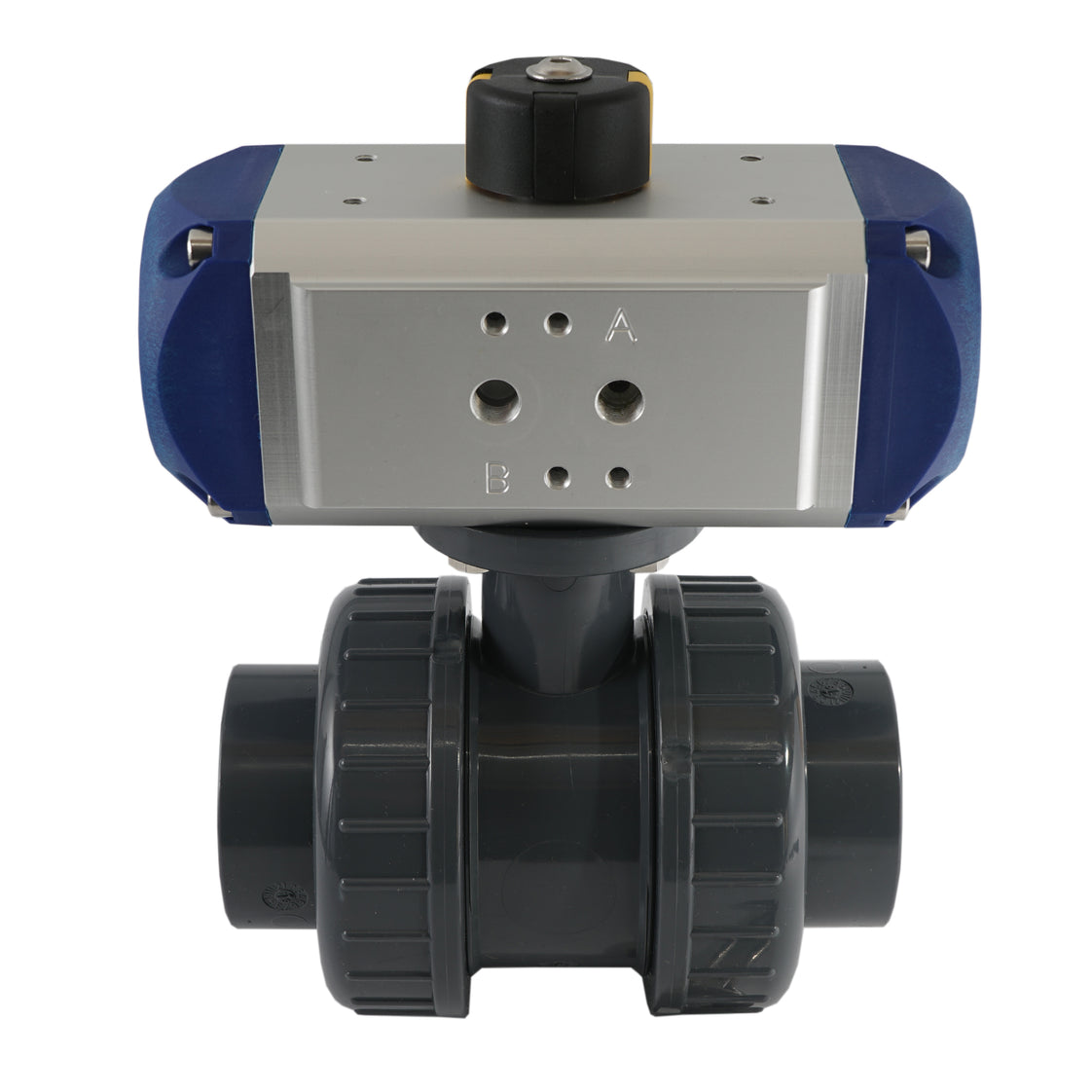 Válvula de bola neumática de PVC de 2 vías y 32 mm, abierta por resorte - VDL