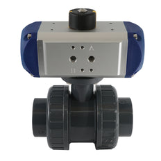 Válvula de bola neumática de PVC de 2 vías y 32 mm, abierta por resorte - VDL