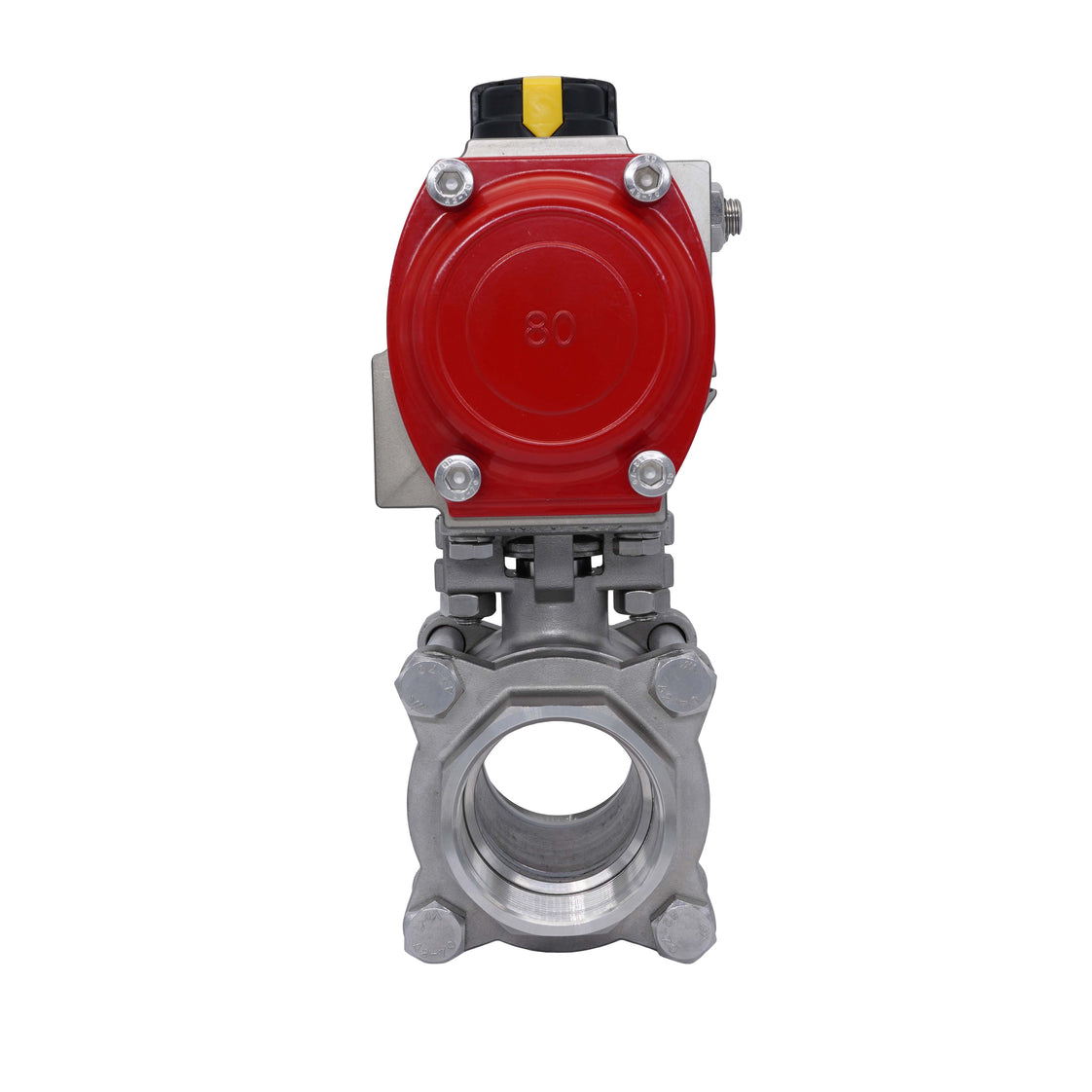 Válvula De Bola Neumática G4'' Acero Inoxidable Doble Efecto