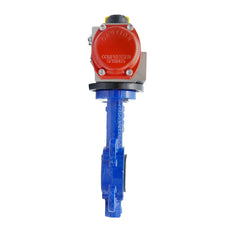 Válvula Mariposa Neumática DN40 (1-1/2 Pulgada) Lug Fundición De Hierro Acero Inoxidable FKM Doble Efecto