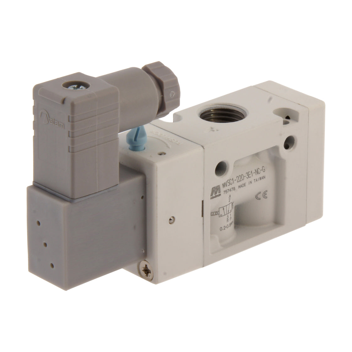 NPT 1/4'' 110V AC 3/2 vías NC Electroválvula 2-8bar MVSC1