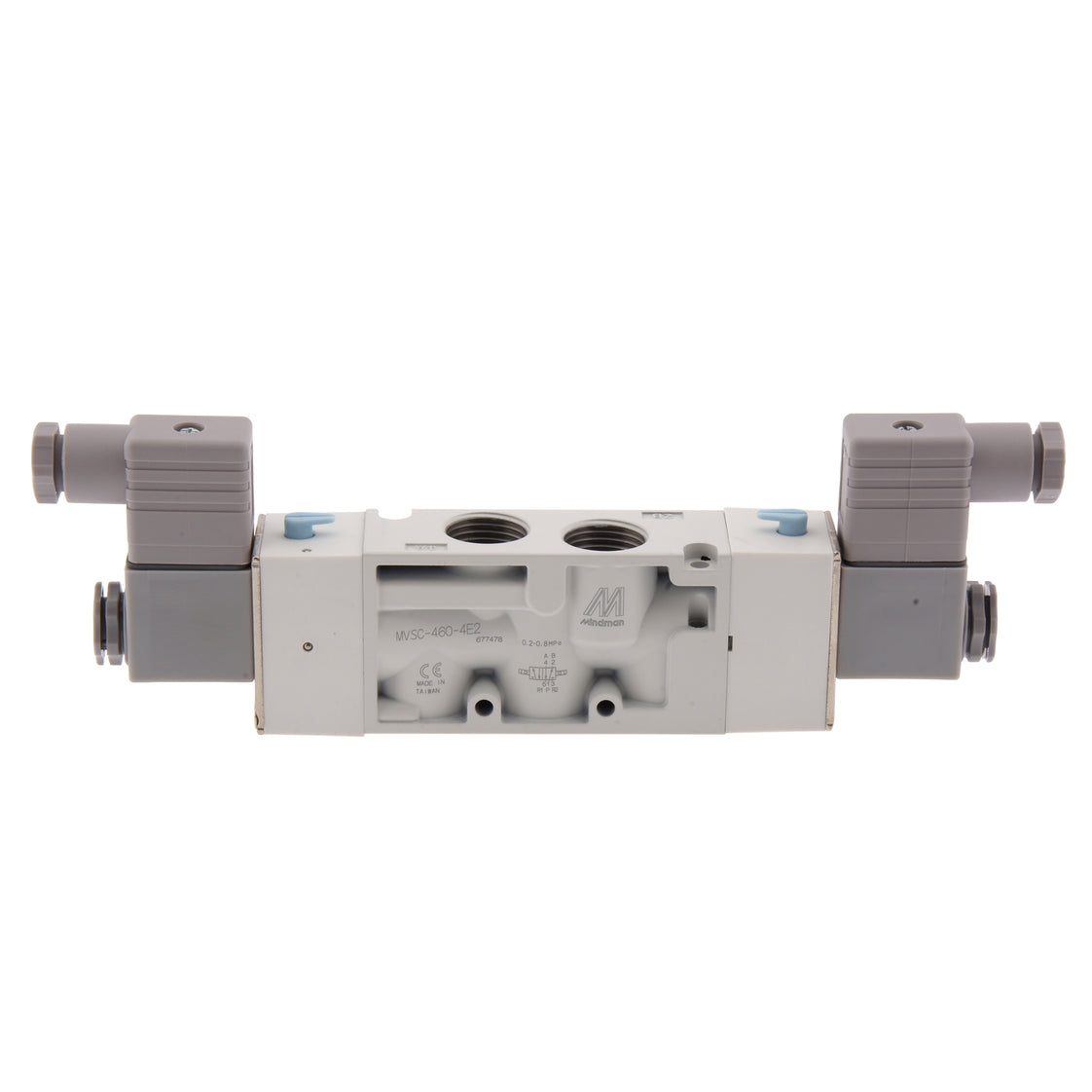 NPT 3/8'' 24V DC 5/2 vías Válvula de solenoide biestable 2-8bar MVSC