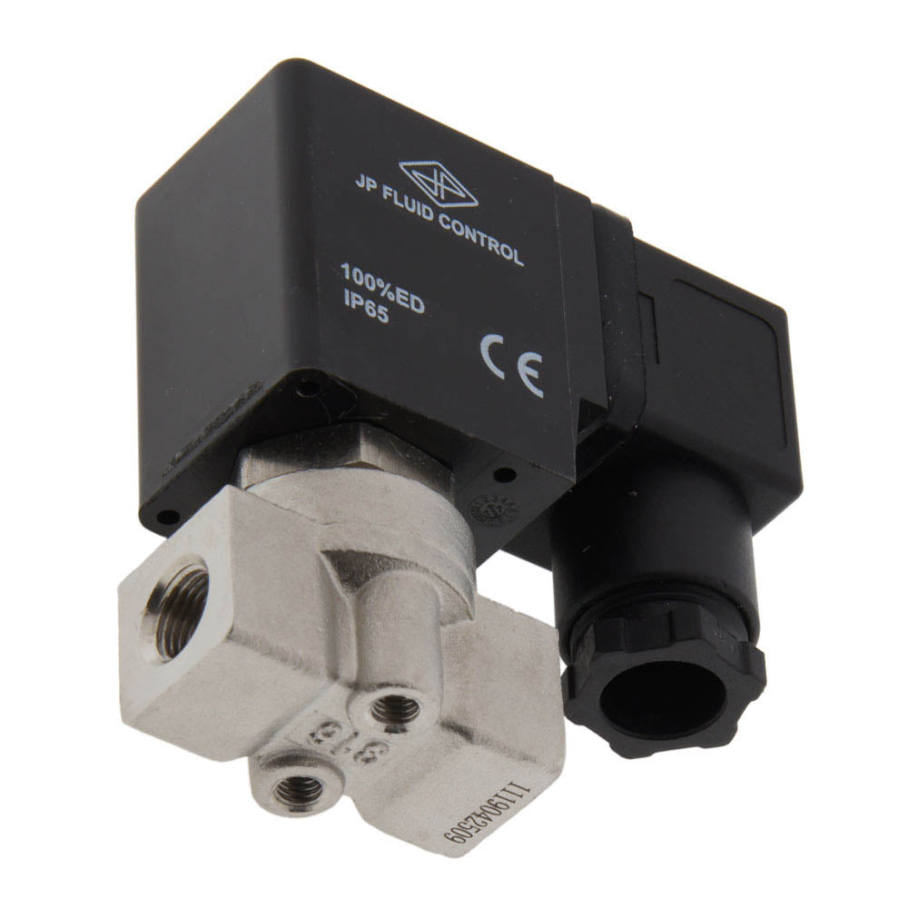 Electroválvula ST-DA 1/8'' acero inoxidable FKM 0-13bar 24V DC