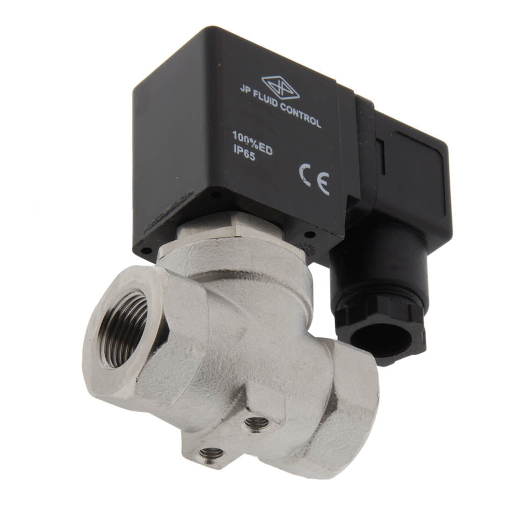 Electroválvula ST-SA 3/8'' NPT acero inoxidable EPDM 0-10bar 12V DC