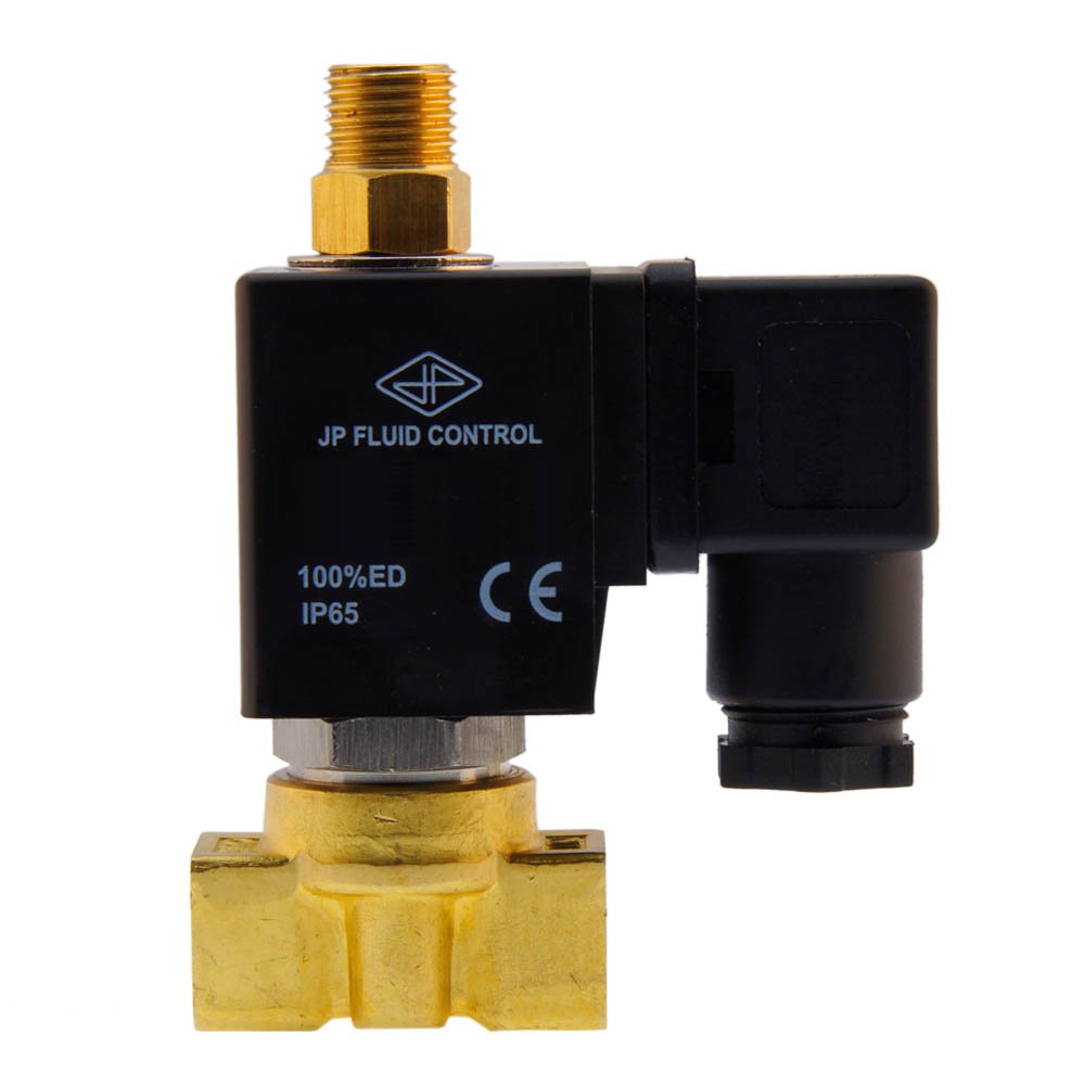 Electroválvula TW-DA 1/4'' 3/2 vías NC latón EPDM 0-5bar 230V AC