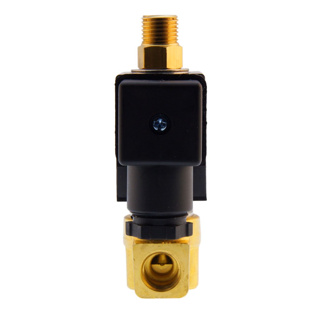 Electroválvula TW-DB 1/4'' 3/2 vías NO latón FKM 0-2bar 12V DC