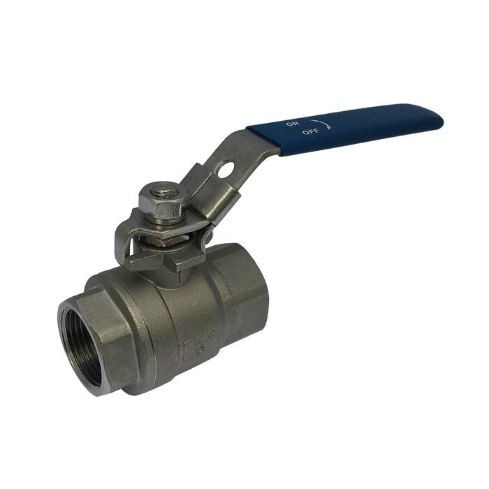 Válvula de Bola de 2 Vías 660 - G1'' de Paso Total de Acero Inoxidable F/F