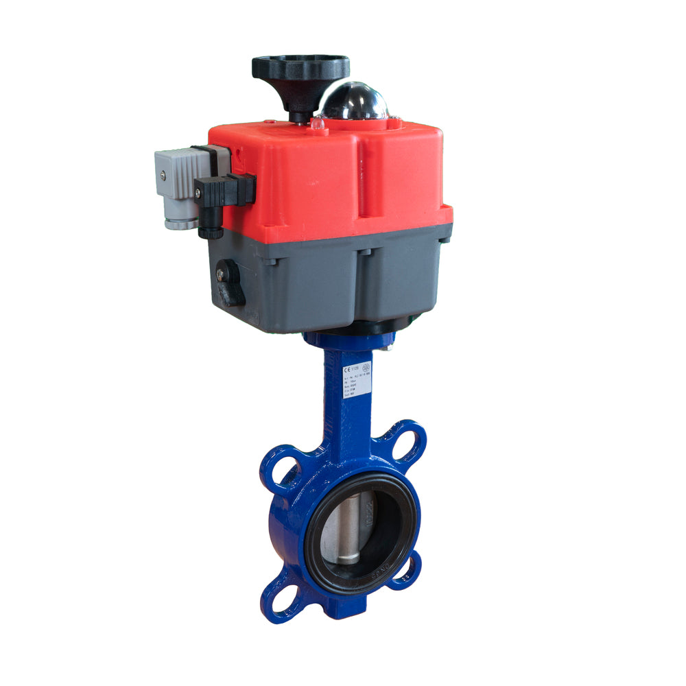 Electric Butterfly Valve DN50 24-240V AC/DC Fail-Safe Wafer Stainless Steel EPDM J+J