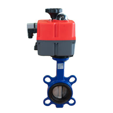Electric Butterfly Valve DN100 24-240V AC/DC Wafer Stainless Steel FKM J+J