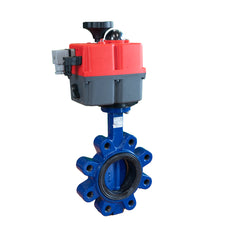 Electric Butterfly Valve DN200 24-240V AC/DC Modulating Fail-Safe Lug GGG40 EPDM Drinking water J+J