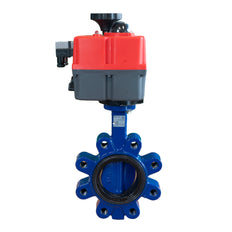 Electric Butterfly Valve DN50 24-240V AC/DC Modulating Fail-Safe Lug GGG40 EPDM J+J