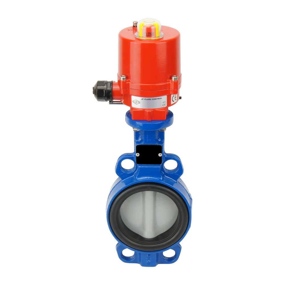 Válvula de mariposa electrica Wafer DN50 (2 pulgadas) 24VAC GGG40-Acero inoxidable-FKM - BFLW