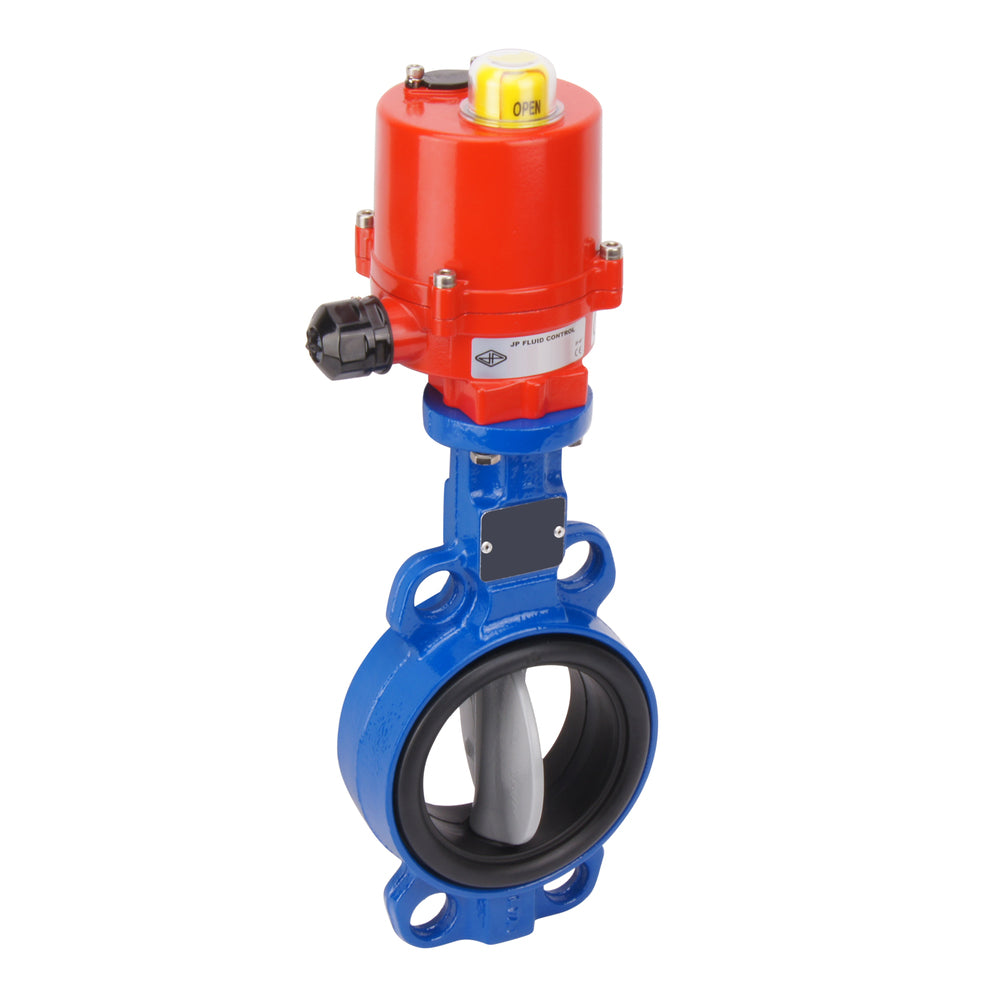 Válvula de mariposa electrica wafer DN50 (2 pulgadas) 12VAC GG25-Acero inoxidable-EPDM - BFLW