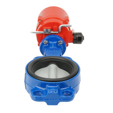 Válvula de Mariposa Electrica de Oblea DN65 (2-1/2 pulgadas) 24VDC GG25-Acero inoxidable-NBR - BFLW