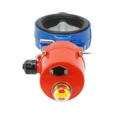 Válvula de mariposa electrica Wafer DN50 (2 pulgadas) 12VDC GG25-Fundición-EPDM - BFLW