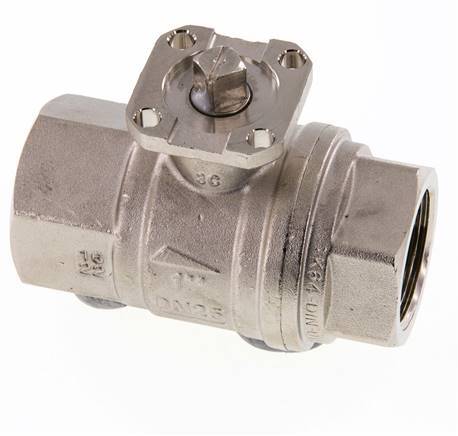Válvula de bola de latón G1'' 2 vías ISO-Top PN40 - BL2BA