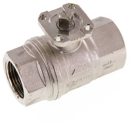 Válvula de bola de latón G1'' 2 vías ISO-Top PN40 - BL2BA