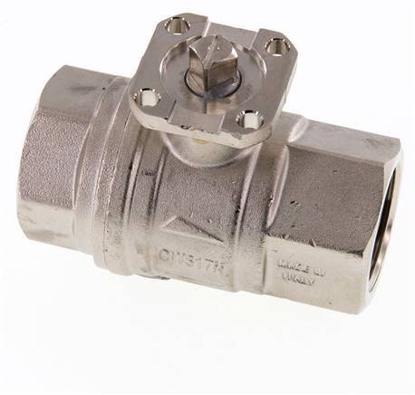 Válvula de bola de latón G1'' 2 vías ISO-Top PN40 - BL2BA
