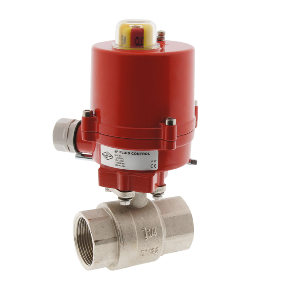 Válvula de bola electrica de latón de 2 vías G2'' 24V AC - BL2BA