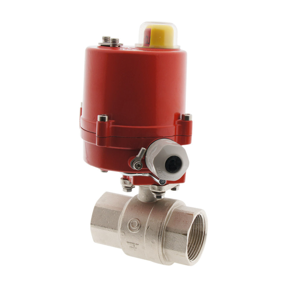 Válvula de bola electrica de latón de 2 vías G1-1/4'' DC - BL2BA