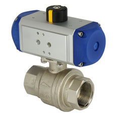 Válvula de bola neumática de latón de 2 vías G1/2'' cerrada por muelle - BL2BA