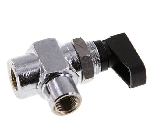 Válvula de bola de latón compacta de 2 vías de 1/8 de pulgada