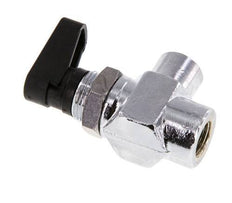 Válvula de bola de latón compacta de 2 vías de 1/8 de pulgada