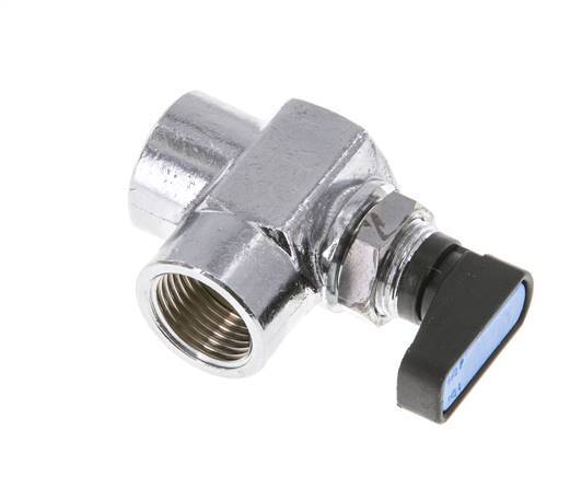 Válvula de bola de latón compacta de 2 vías de 3/8 pulgadas