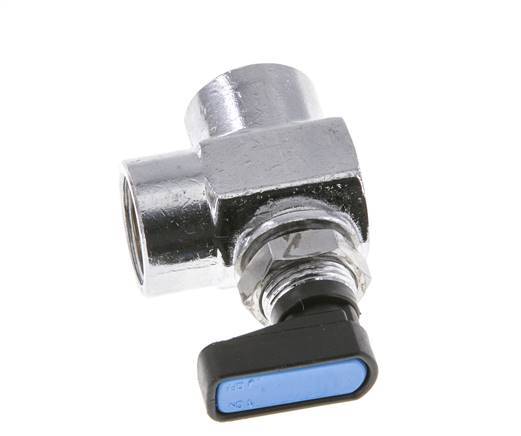 Válvula de bola de latón compacta de 2 vías de 3/8 pulgadas