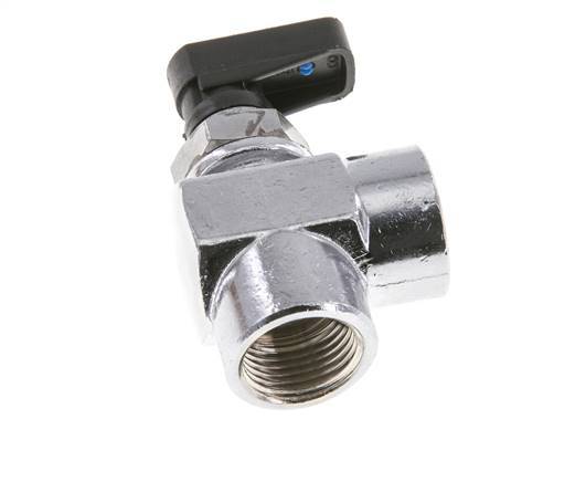 Válvula de bola de latón compacta de 2 vías de 3/8 pulgadas