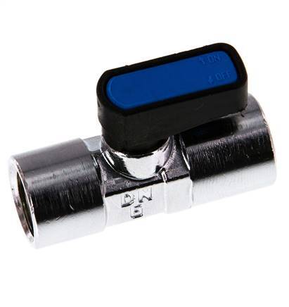 Rp 1/4 de pulgada Mini válvula de bola de latón de 2 vías compacta EN331 Gas 20 Bar