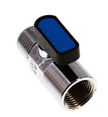 Válvula de bola de latón de 2 vías, macho a hembra, de 1/2 pulgada, compacta EN331 Gas 20 Bar