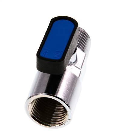 Válvula de bola de latón de 2 vías, macho a hembra, de 1/2 pulgada, compacta EN331 Gas 20 Bar