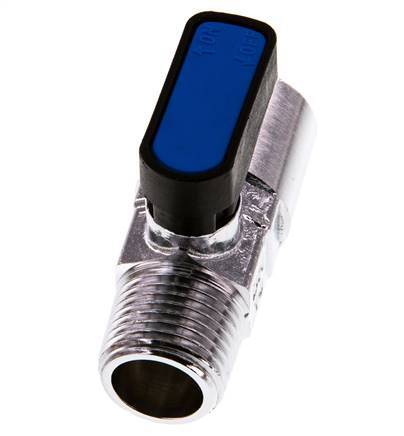 Válvula de bola de latón de 2 vías, macho a hembra, de 1/2 pulgada, compacta EN331 Gas 20 Bar