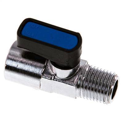 Válvula de bola de latón de 1/4 de pulgada, macho a hembra, de 2 vías, compacta EN331 Gas 20 Bar