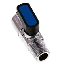 Válvula de bola de latón de 1/4 de pulgada, macho a hembra, de 2 vías, compacta EN331 Gas 20 Bar