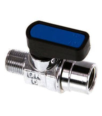 Válvula de bola macho a hembra R/Rp 1/8 pulgadas de 2 vías de latón compacta EN331 Gas 20 Bar