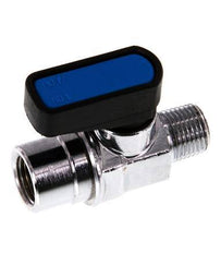 Válvula de bola macho a hembra R/Rp 1/8 pulgadas de 2 vías de latón compacta EN331 Gas 20 Bar